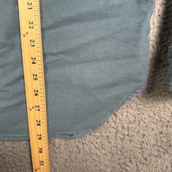 Imogene and Willie Griffin Work Shirt Mens Small Blue Flannel Shacket Chamois - Picture 8 of 10